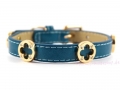 Halsband Lucky mit Strass in blau