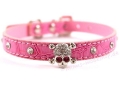 Halsband Skull rosa