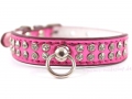 Halsband Diamant pink  / (Größe) M - Halsumfang ca. 27 bis 32 cm