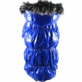 Winterjacke Snow blau  / (Größe) L  - Rückenlänge ca. 34 cm
