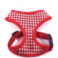 Bild 2 von Hundegeschirr Hahnentritt rot  / (Größe) XS - Brustumfang ca. 27 bis 35 cm