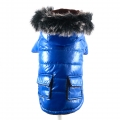 Winterjacke Style blau  / (Größe) L  - Rückenlänge ca. 34 cm