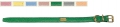 Bild 2 von Lederhalsband La Cinopelca Fashion Colours grün  / (Größe) M  - Umfang ca. 28,5 bis 32 cm