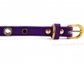 Bild 2 von Halsband Glamour violett  / (Größe) M - Halsumfang ca. 30,5 bis 35,5 cm