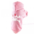 Bild 3 von Kapuzenpullover Rockabilly Skull rosa  / (Größe) XS - Rückenlänge ca. 19 cm