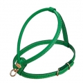 Ledergeschirr La Cinopelca Fashion Colours grün  / (Größe) L  - Brustumfang ca. 45 bis 55 cm