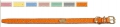 Bild 2 von Lederhalsband La Cinopelca Fashion Colours orange  / (Größe) M  - Umfang ca. 28,5 bis 32 cm