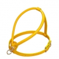 Ledergeschirr La Cinopelca Fashion Colours gelb  / (Größe) L  - Brustumfang ca. 45 bis 55 cm