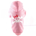 Kapuzenpullover Rockabilly Skull rosa