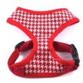 Bild 1 von Hundegeschirr Hahnentritt rot  / (Größe) XS - Brustumfang ca. 27 bis 35 cm
