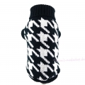 Strickpullover Black & White  / (Größe) L  - Rückenlänge ca. 29 cm